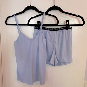 Cozy Rozy PJ Set in Pale Blue